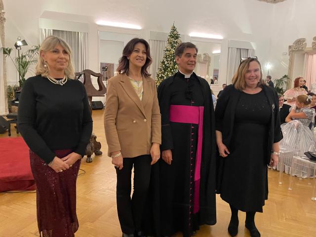 Elena Scammacca del Murgo, Antonella Buffone, Mons. Gervais, Paola Boschieri