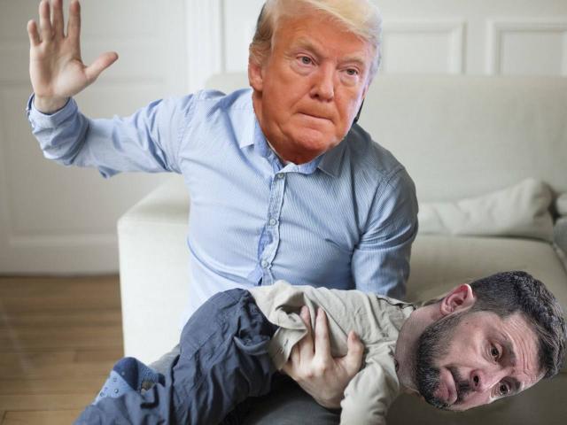 Trump sculaccia Zelensky