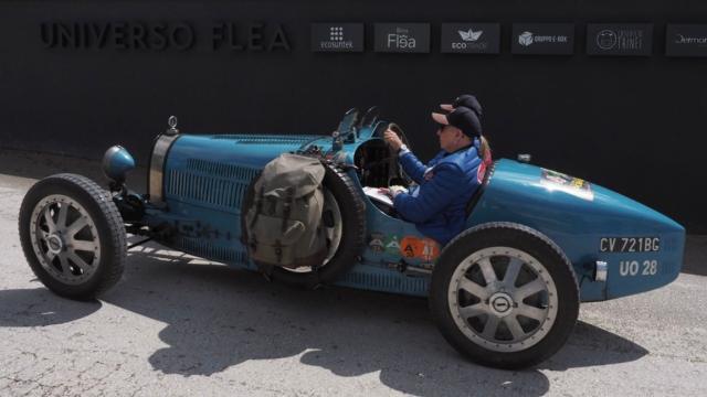 Coppa Perugina: una delle Bugatti in gara