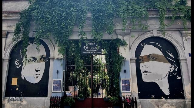 Il murale di Helena Rubinstein nel Kazimierz