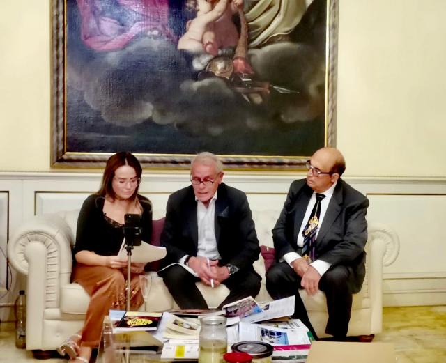 Avv Ghirardini con il giornalista Collacciani e l&rsquo;avv Abbate 