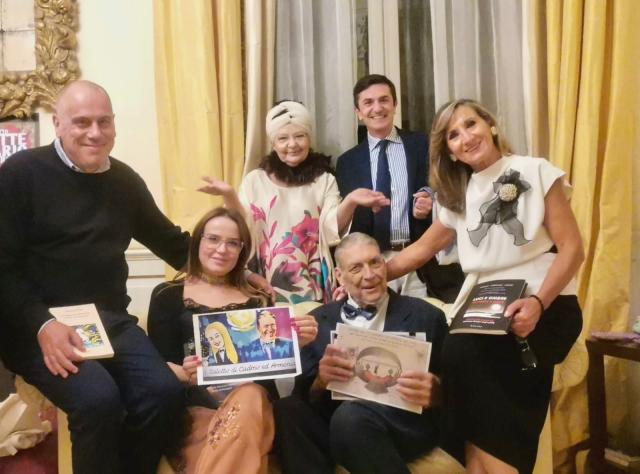 Il poeta Aurelio Bettini, il giornalista Daniele Rotondo del tg2