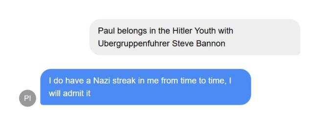 Paul Ingrassia al gruppo chat dei repubblicani (fonte: POLITICO)