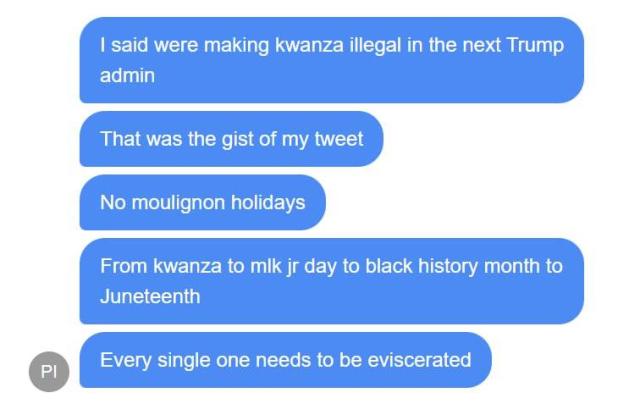 Paul Ingrassia al gruppo chat dei repubblicani (fonte: POLITICO)