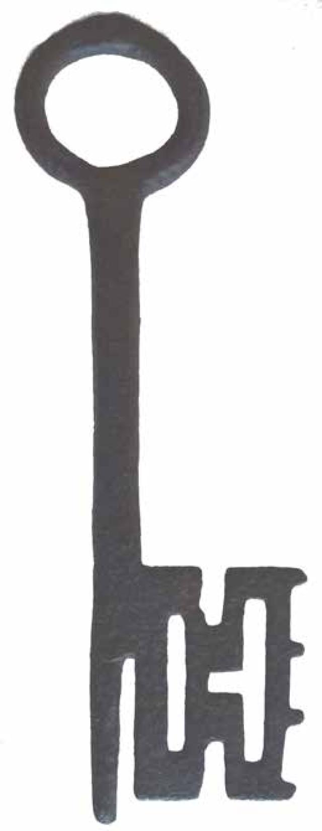 Chiave di portone in ferro anno 1000, Italia settentrionale