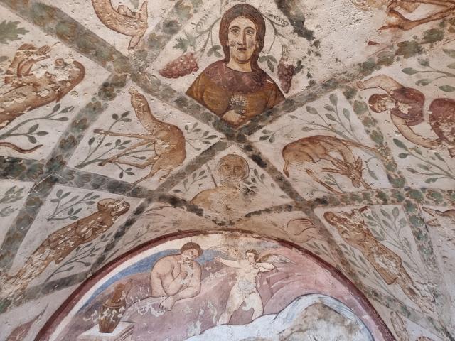 Affreschi nel castello di Amra