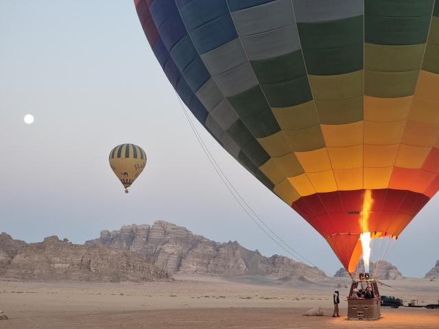 Esperienza in mongolfiera nel Wadi Rum