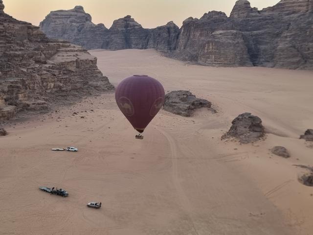 Esperienza in mongolfiera nel Wadi Rum