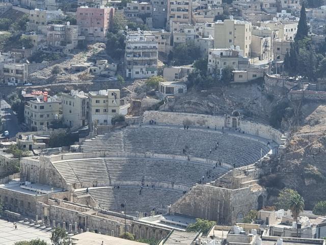 Il teatro romano di Amman visto dalla Cittadella