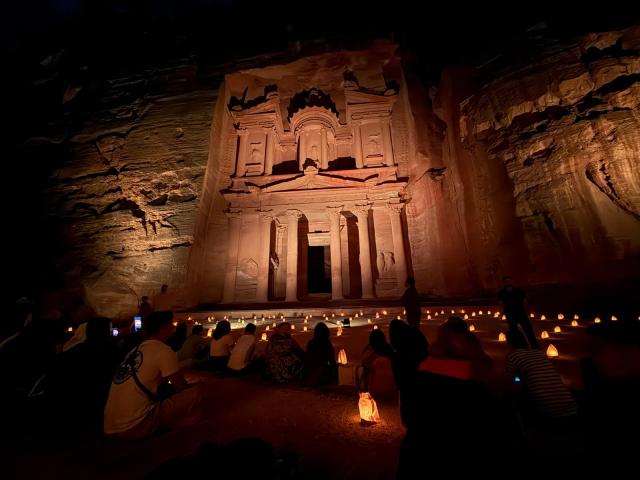 Petra by night