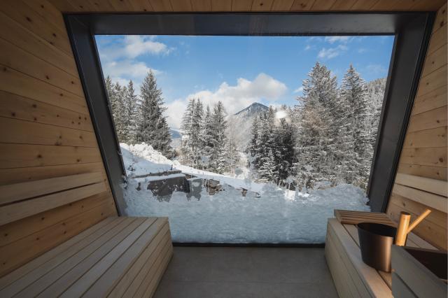 La sauna dell'Olympic Spa Hotel