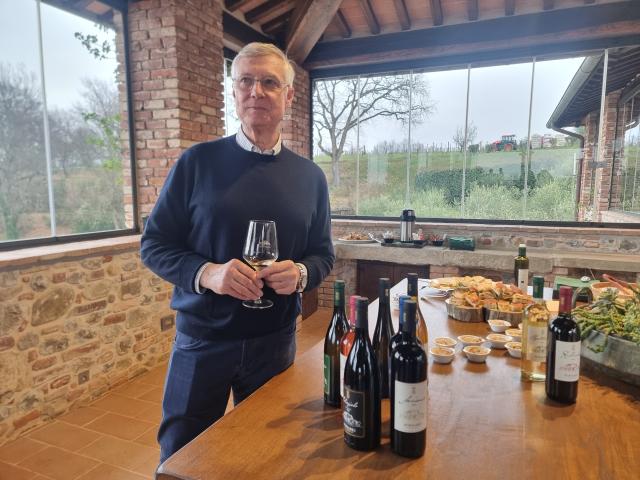 Giangiacomo Spalletti Trivelli nella Tenuta Pomario