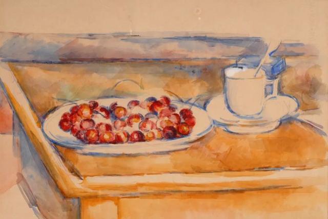 Natura morta con ciliegie (Paul C&eacute;zanne, 1890)