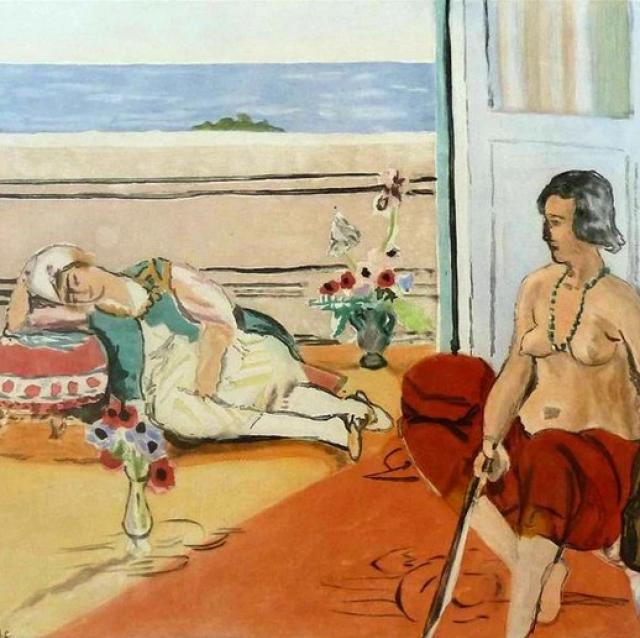 Odalisca sulla terrazza (Henri Matisse, 1922)