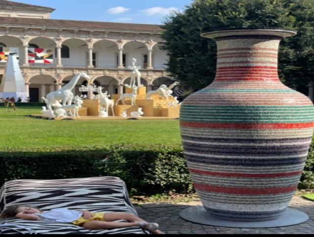 Righe e fiamme da Outdoor, Missonihome, luci Davide Groppi