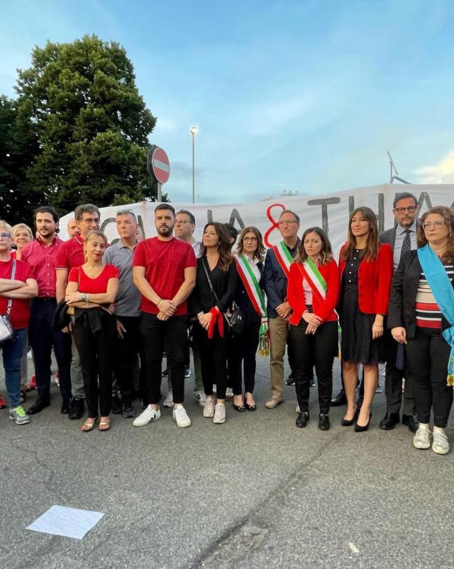 Giulia Tramontano marcia a Senago