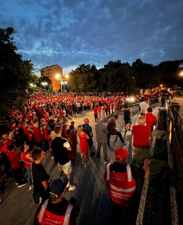 Giulia Tramontano marcia a Senago