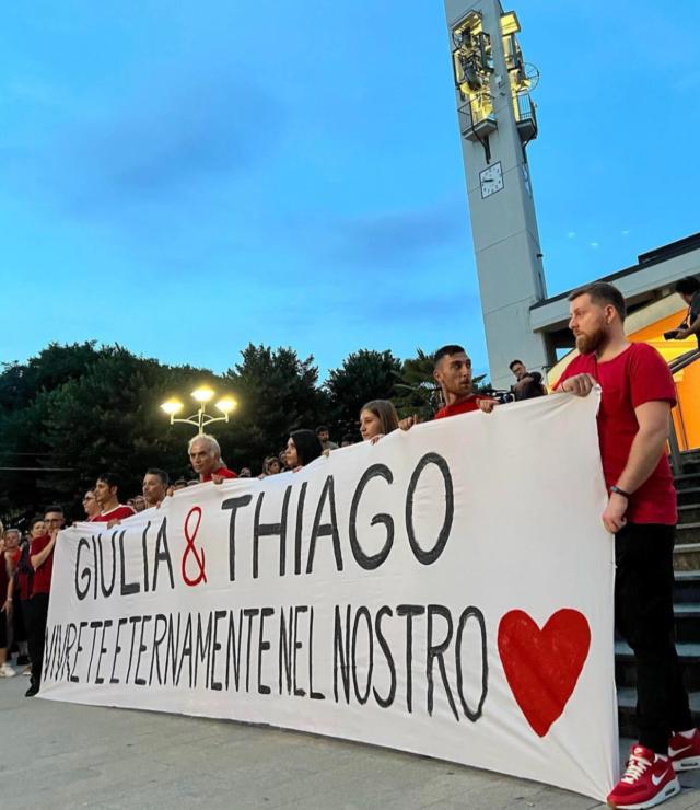 Giulia Tramontano marcia a Senago