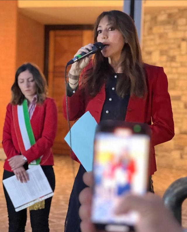 Giulia Tramontano marcia a Senago