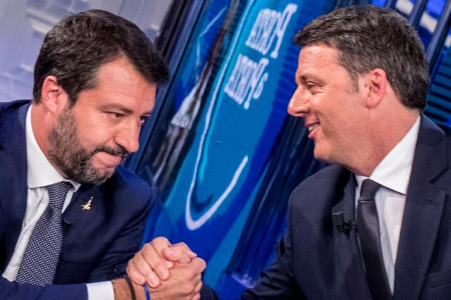 Renzi e il servizio di Report sull'autogrill, a difenderlo arriva... Salvini