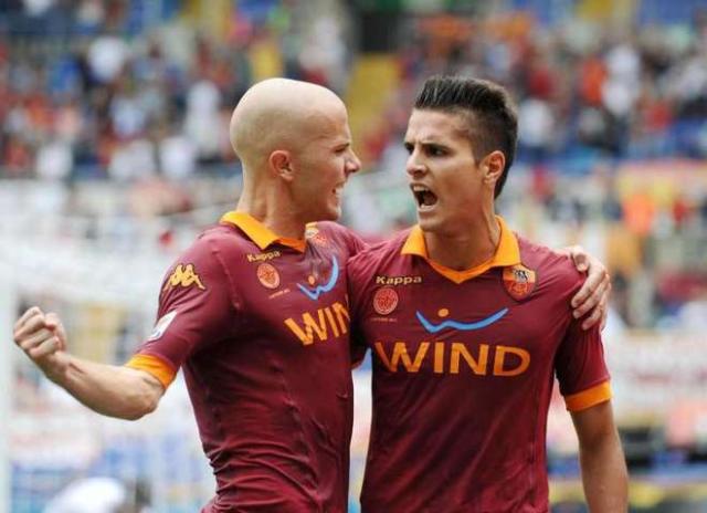 Bradley e Lamela, autori dei due goal messi a segno dalla formazione giallorossa