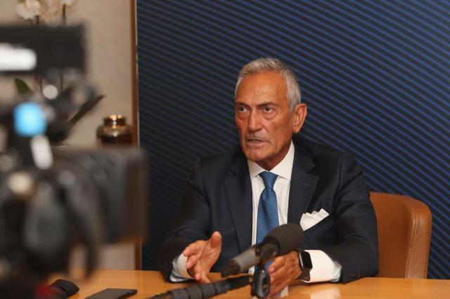 Il presidente Figc Gabriele Gravina