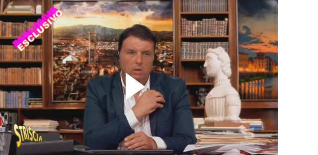 Striscia la Notizia, Renzi clamoroso fuori onda: 'Zingaretti ha il carisma di Bombolo. Conte la faccia da pretino'