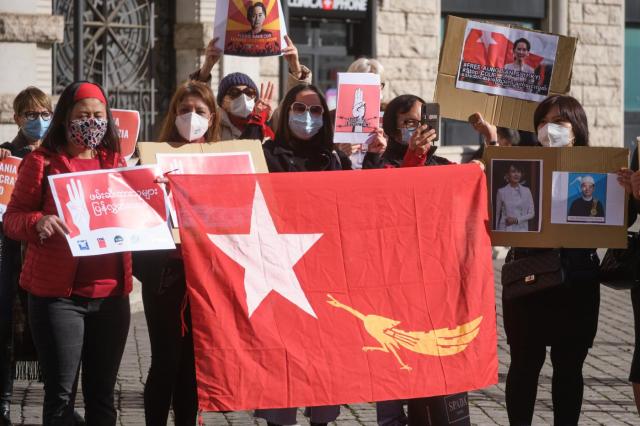 Manifestazione in Birmania