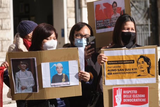 Manifestazione in Birmania