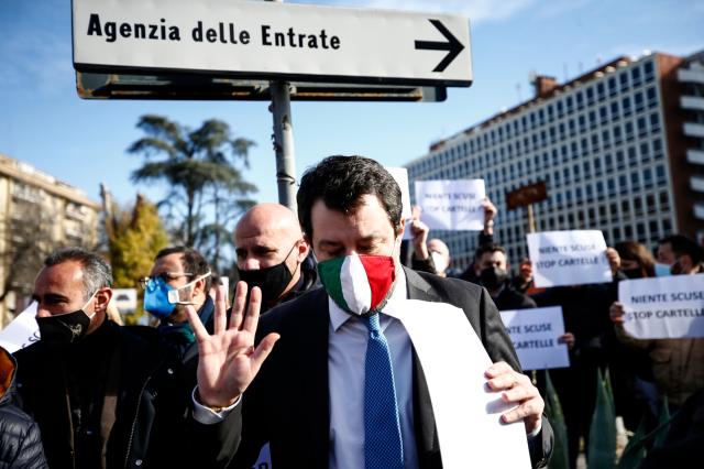 Lockdown in Italia a marzo, Salvini 