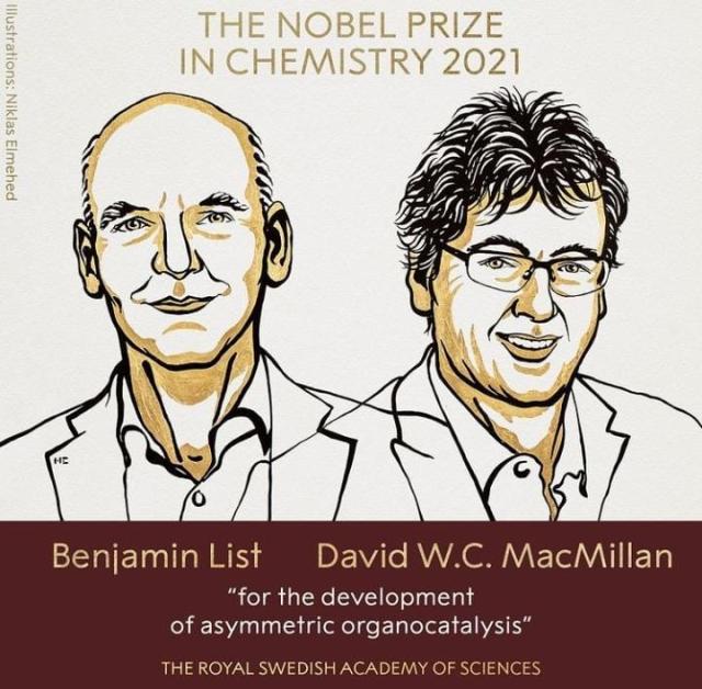 Nobel per la Chimica 2021 va a List e Mac Millan: gli "ingegneri&rdquo; delle molecole