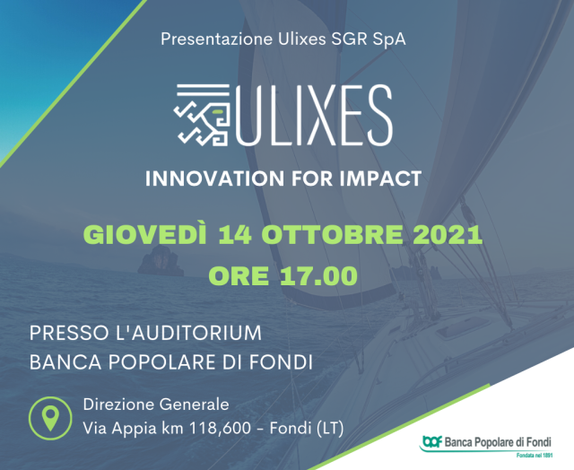 A Fondi presentazione Ulixes Societ&agrave; di Gestione del Risparmio S.p.A.