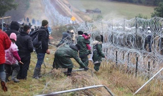 Il confine tra Bielorussia e Polonia