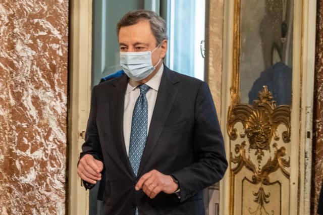 Mario Draghi incontra Klaus Schwab, Presidente esecutivo del World Economic Forum