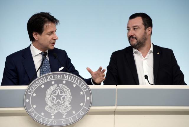 Giuseppe Conte e Matteo Salvini