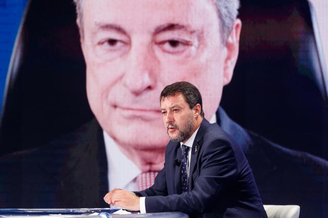 Matteo Salvini e Mario Draghi