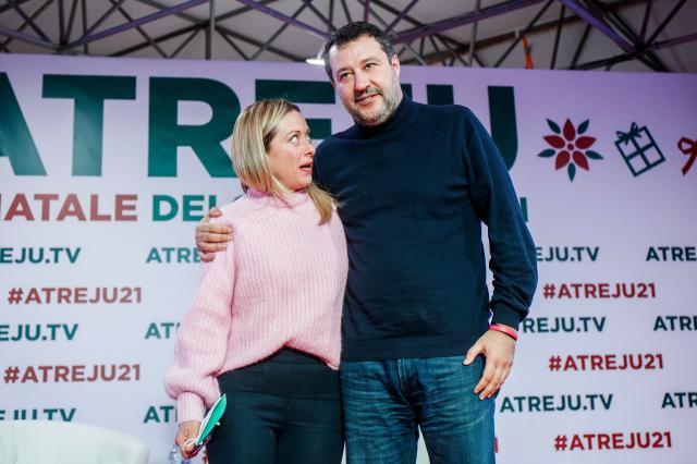 Giorgia Meloni e Matteo Salvini