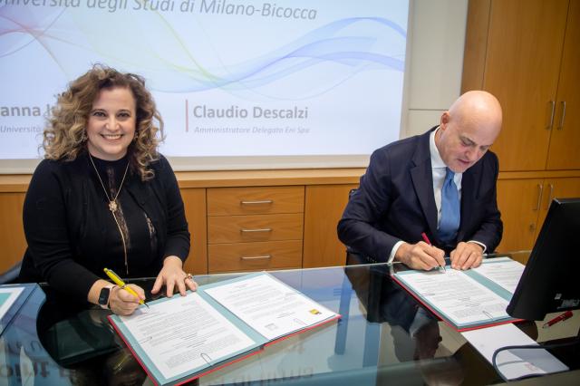 Eni e Universit&agrave; Milano-Bicocca: accordo di ricerca congiunta per progetti legati alla transizione energetica