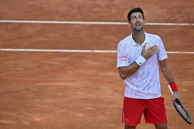 Novak Djokovic agli Internazionali d'Italia 2020