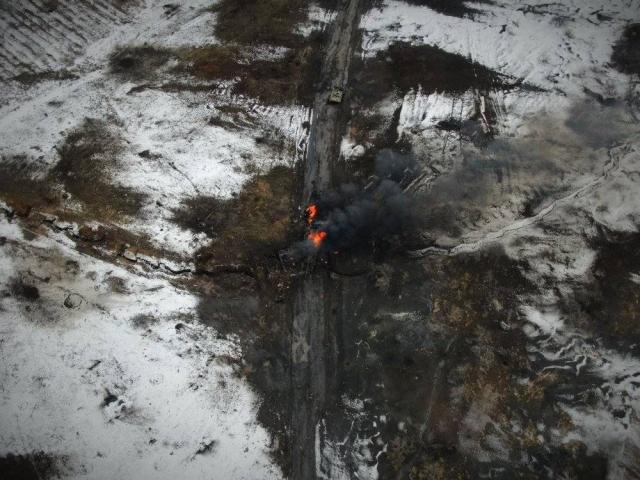 Mezzi militari russi distrutti in Ucraina