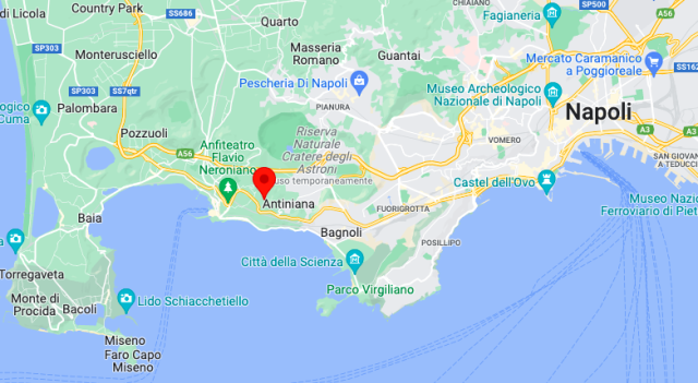 L'epicentro del terremoto