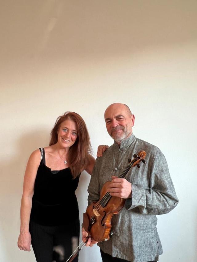 Un Concerto imperdibile a Bergamo segna la  Primaverala pianista Emanuela Piemonti e il violinista Mauro Loguercio