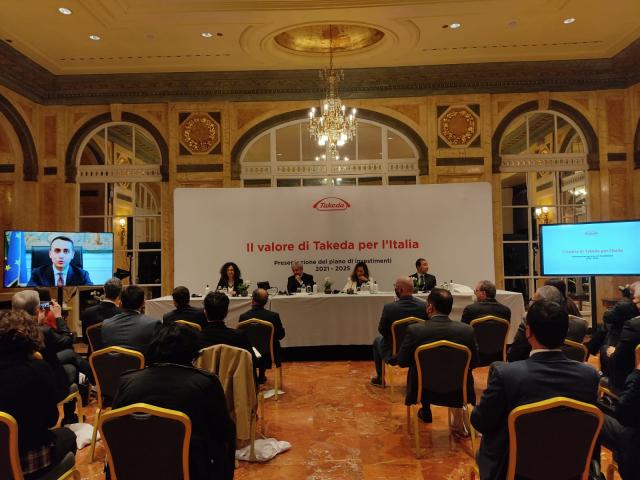 Takeda, presentato piano di investimenti al 2025 per 275 mln. Barberis: "Incrementeremo del 100% la produzione dei siti di Rieti e Pisa"