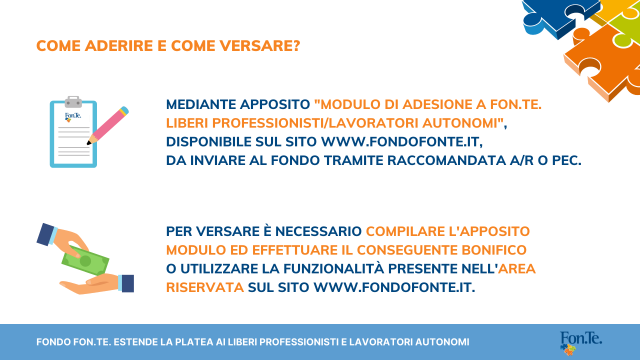 Fondo Fon.Te. al via l&rsquo;estensione della platea ai liberi professionisti e lavoratori autonomi