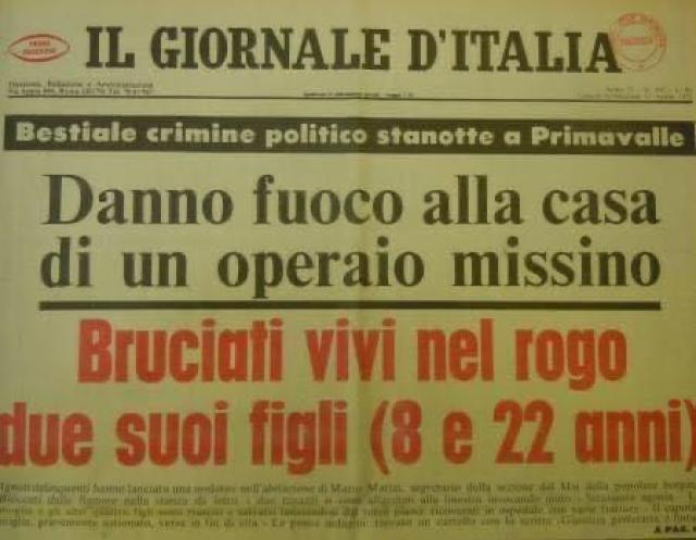 Rogo di Primavalle, 49 anni fa la tragedia per cui nessuno ha pagato