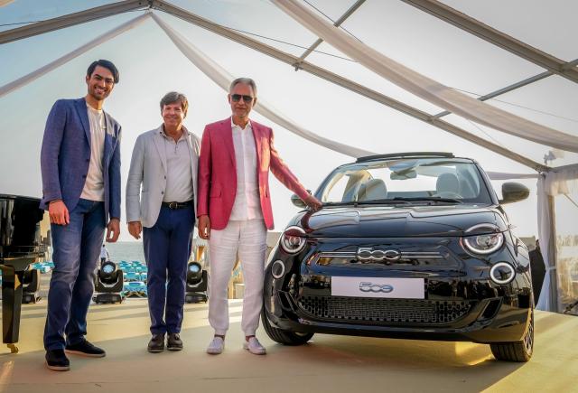 Matteo Bocelli, maestro Andrea Bocelli, Olivier Francois 