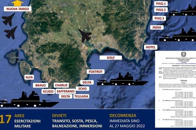 Nato in Sardegna: spiagge chiuse per le esercitazioni fino al 27 maggio