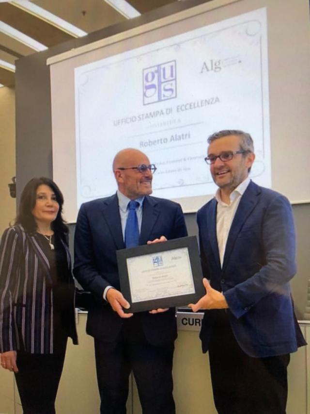 Assicurazioni Generali: Roberto Alatri riceve il premio Ufficio stampa di eccellenza 2022
