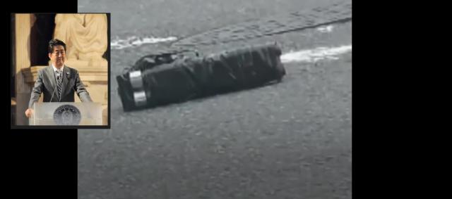 Attentato  Abe: colpito da un'arma rudimentale