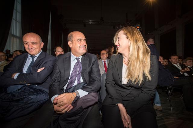 Zingaretti Meloni